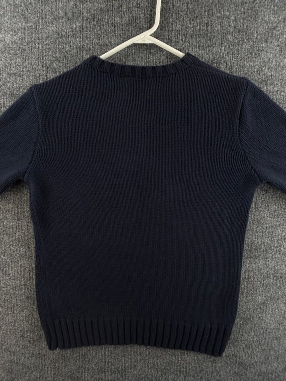 Polo Ralph Lauren USA Flag Pullover Medium Cotton Women Graphic Sweater Blue - Picture 16 of 16
